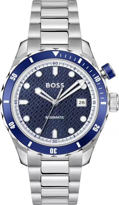 Gray Stainless Steel Dress Watch