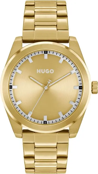 Gold Stainless Steel Dress Watch