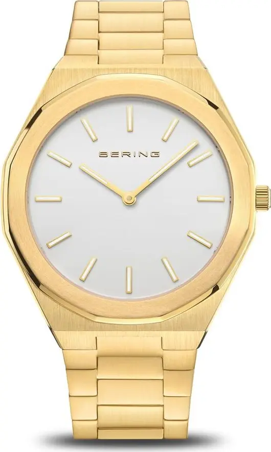 Gold Stainless Steel Dress Watch