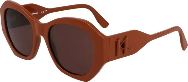 Brown Injected Sunglasses