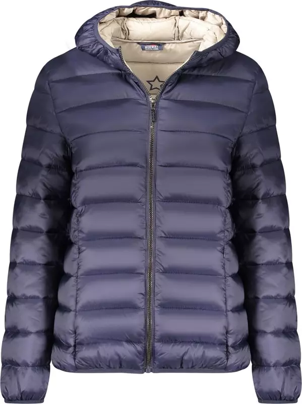 Blue Polyamide Women Jacket