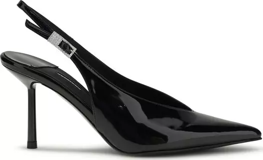 Black Calf Leather Bos Taurus High Heel Pumps
