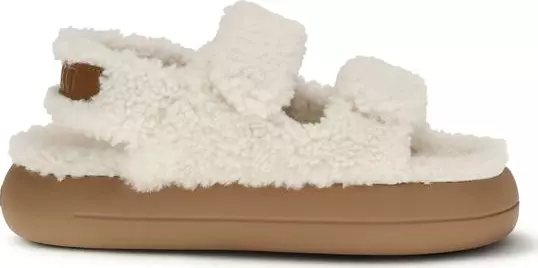 White Polyamide Slippers