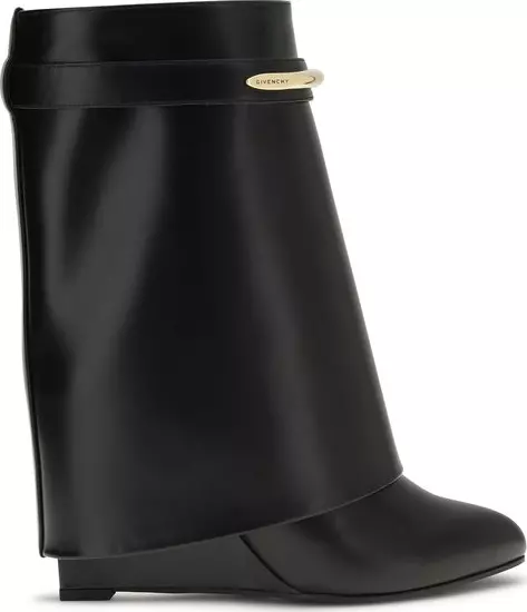 Black Calf Leather Bos Taurus Ankle Boots