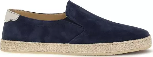Blue Calf Leather Bos Taurus Espadrilles