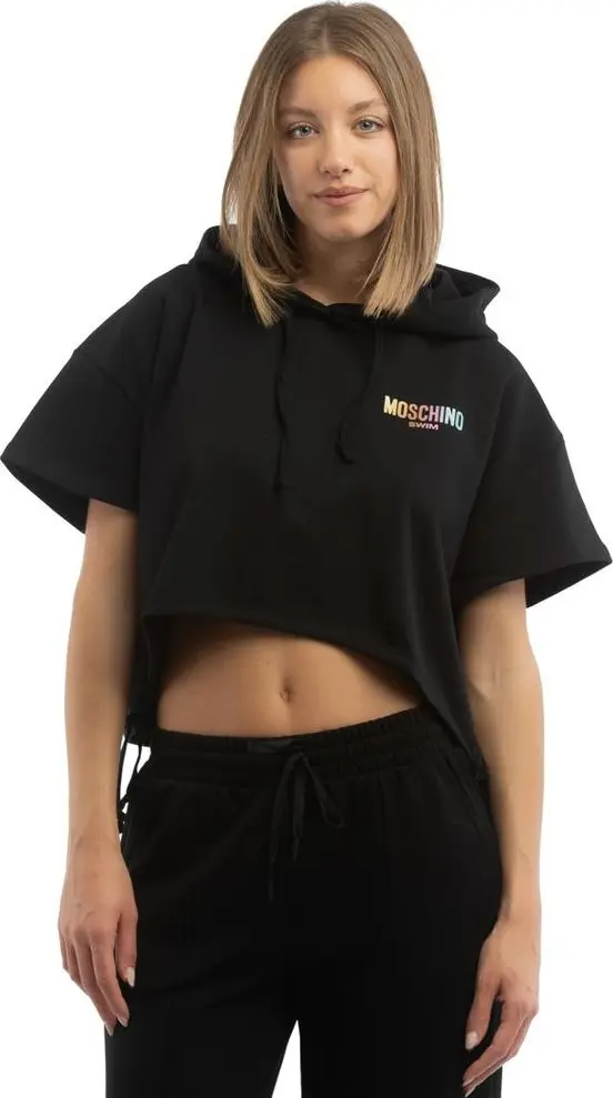 Black Cotton Sweatshirt