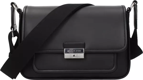 Black Leather Crossbody Bag