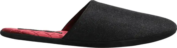 Anthracite Wool Cashmere Quilted Slippers Shoes