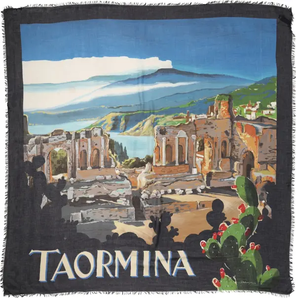 Multicolor Taormina Modal Shawl 130cm x 130cm  Men Scarf