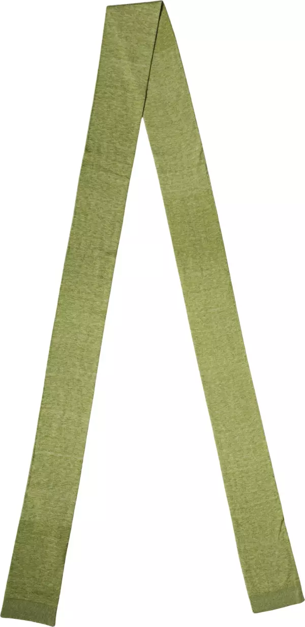 Green Cashmere Knitted Neck Foulard 280cm x11cm Men Scarf