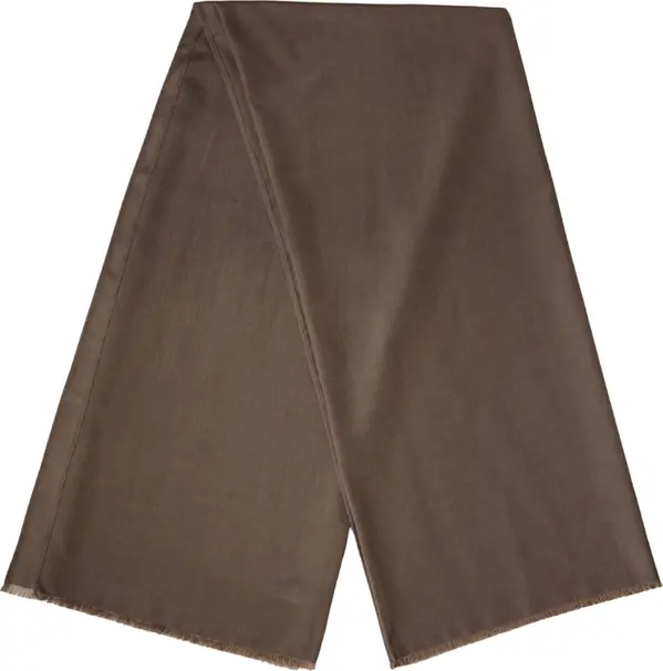 Brown Polyester Neck Warmer Shawl 185cm x 165cm  Men Scarf