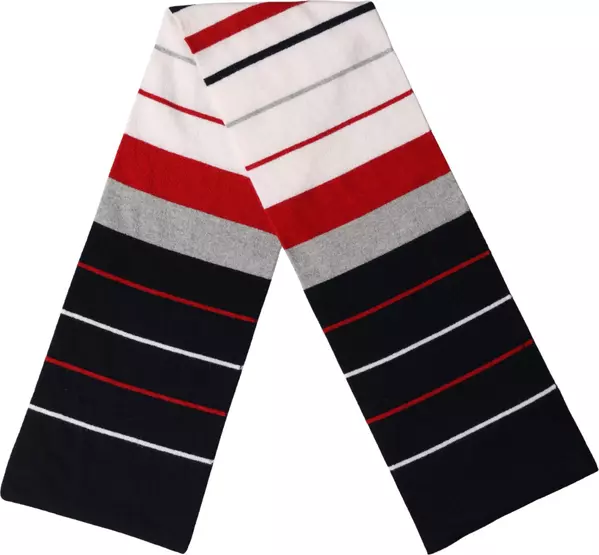 Multicolor Stripes Shawl Neck Wrap 119cm x 20cm  Scarf