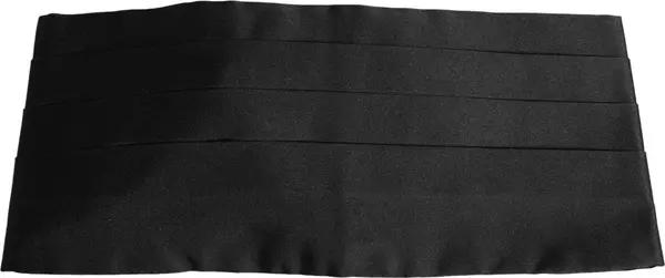 Black 100% Silk Wide Belt Waist Cummerbund