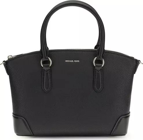 Black Calf Leather Bos Taurus Handbag