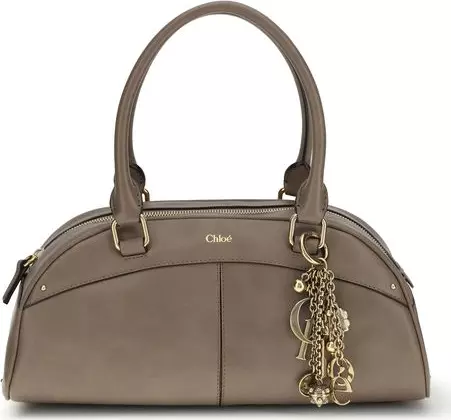 Gray Calf Leather Bos Taurus Handbag