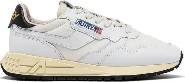 White Fabric Athletic Sneakers