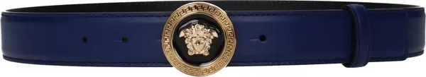 Blue Leather Belt