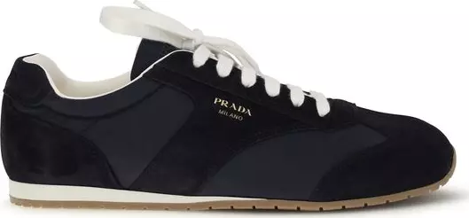 Blue Calf Leather Bos Taurus Athletic Sneakers