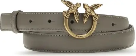 Gray Calf Leather Bos Taurus Regular Belt