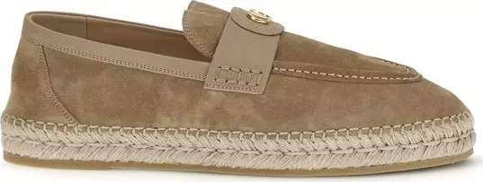 Beige Calf Leather Bos Taurus Espadrilles