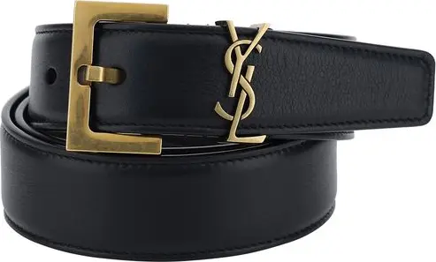 Black Calf Leather Bos Taurus Regular Belt