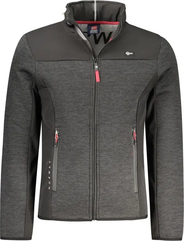 Black Polyester Men's Jacket