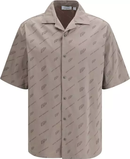 Beige Viscose Shortsleeve Shirt
