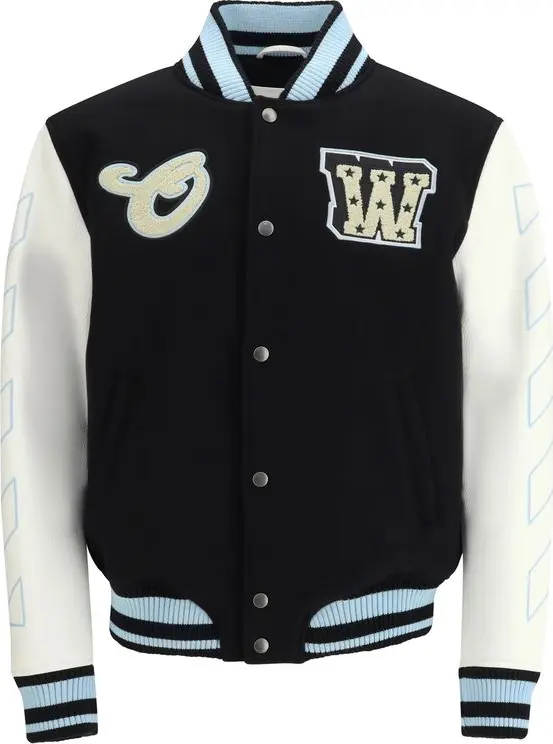 Black Wool Oves Aries Bomber