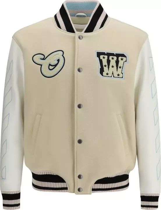 Beige Wool Oves Aries Bomber