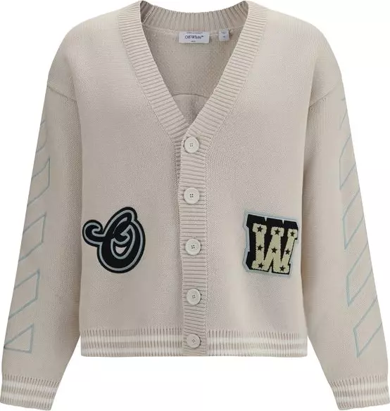 Beige Cotton Cardigan