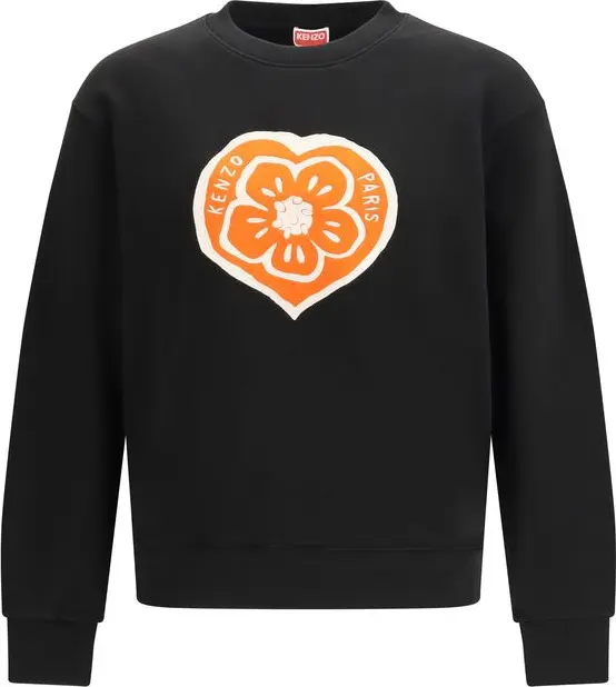 Black Cotton Sweatshirt
