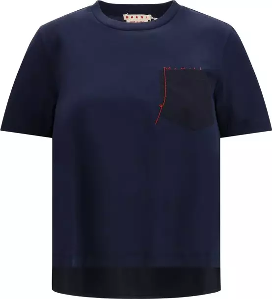 Blue Cotton T-Shirt