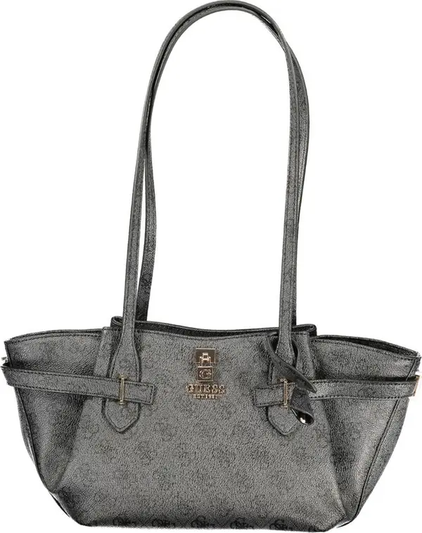 Black Polyurethane Women's Handbag