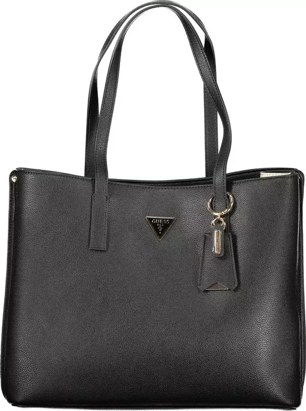 Black Polyurethane Women's Handbag
