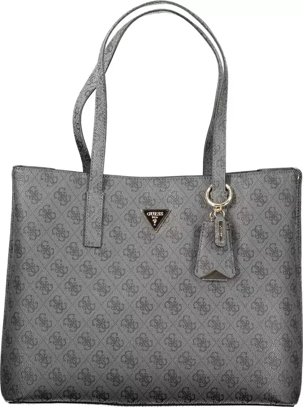 "Nero Poliuretano Women's Handbag"