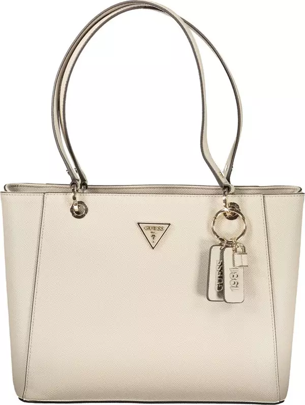 Beige Poliuretano Women Handbag