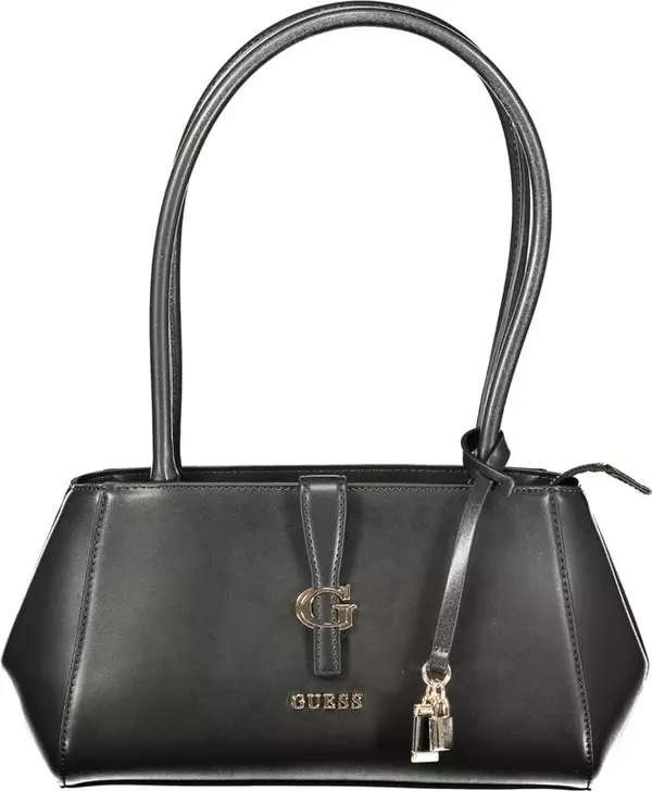Nero Poliuretano Donna Shoulder Bag
