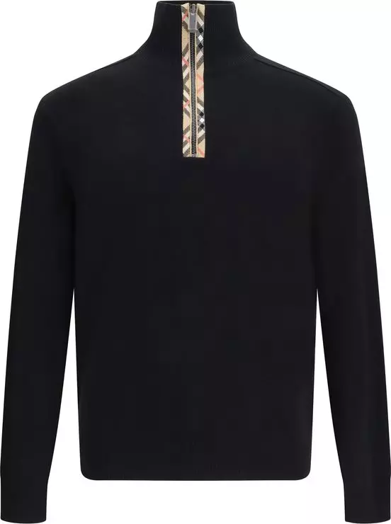 Black Wool Sweatshirt