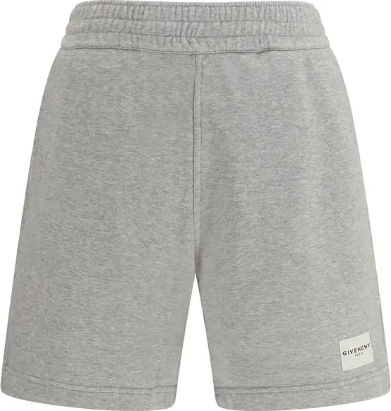 Gray Cotton Bermuda Shorts