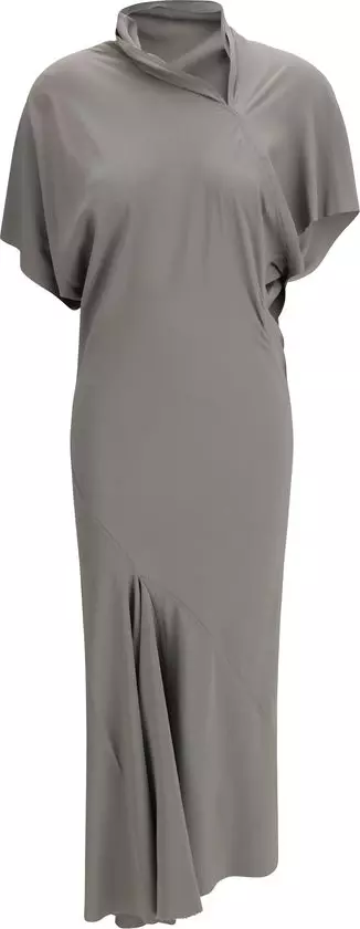 Gray Acetate Casual Dress