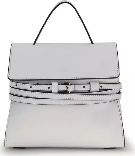 White Calf Leather Bos Taurus Handbag