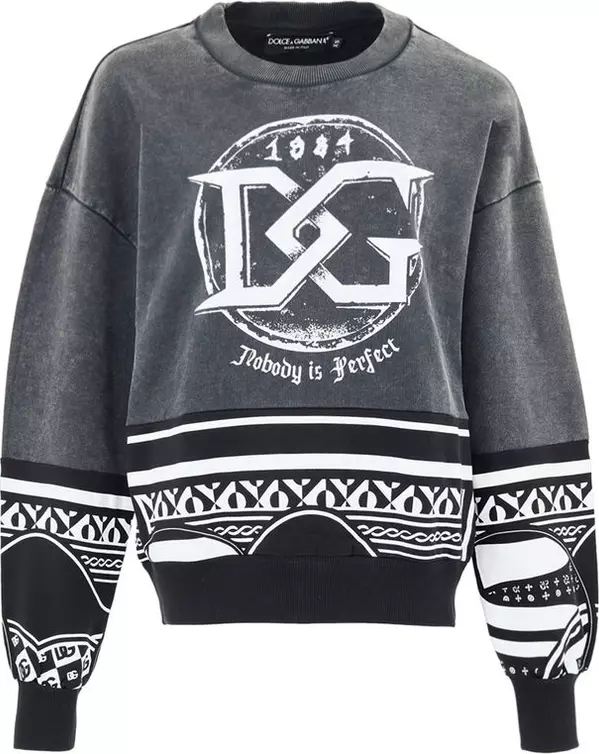 Black Cotton Sweatshirt
