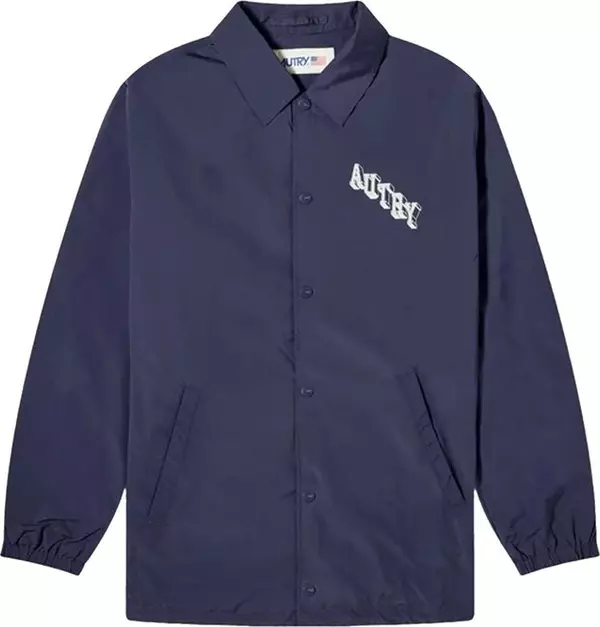 Blue Polyester Shell Jacket