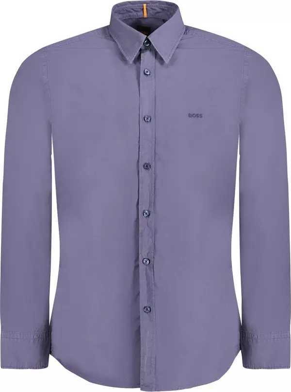 Blue Cotton Men Shirt