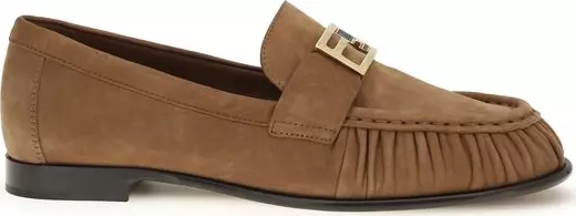 Brown Lamb Ovis Aries Aries Slip-On Loafers