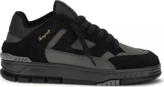 Black Calf Leather Bos Taurus Athletic Sneakers