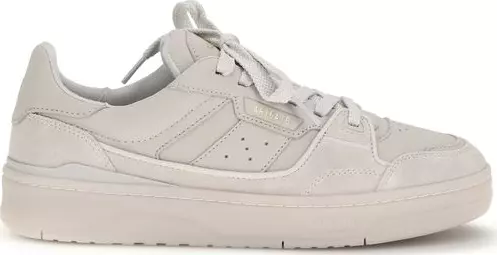 Gray Calf Leather Bos Taurus Low Top Sneakers