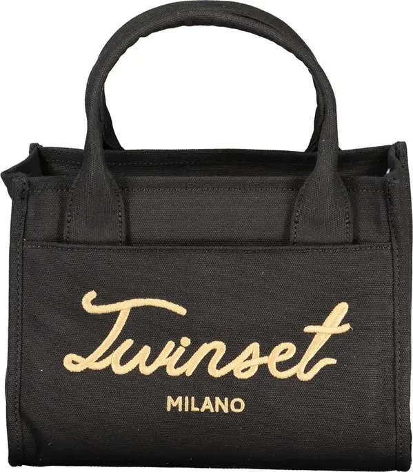 Black Cotton Women Handbag
