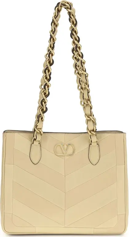 Gold Napa Leather / Calf Bos Taurus Shoulder Bag