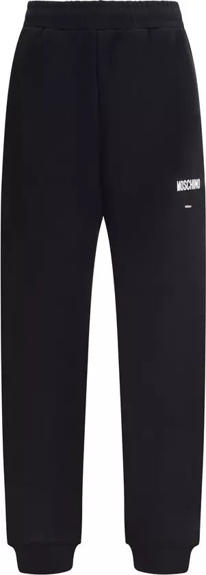 Black Cotton Casual Pants